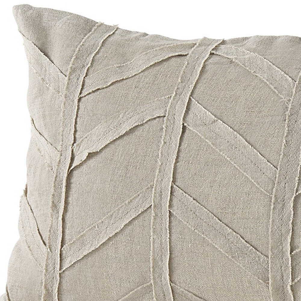 Light Gray Chevron Textured Lumbar Pillow Cover-8