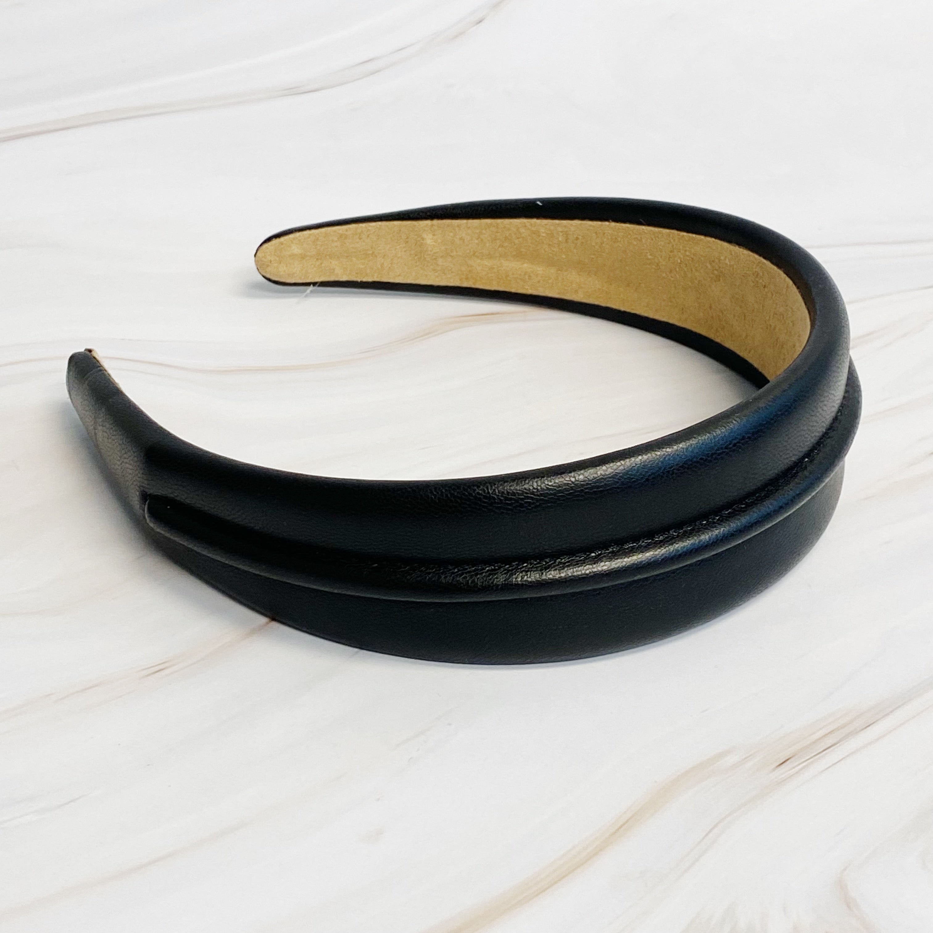 Classy Vegan Leather Headband-2