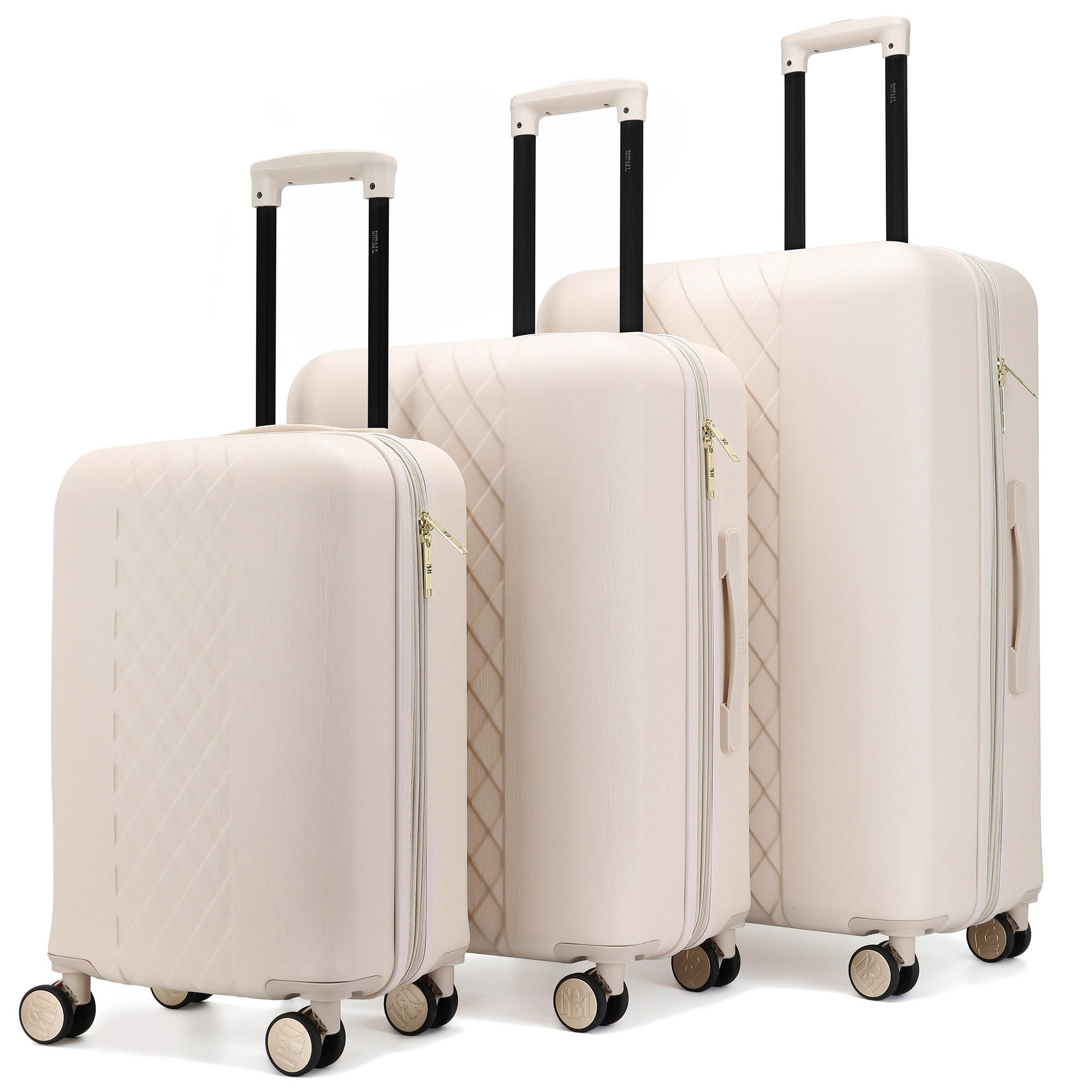 Diamond 3 Piece Expandable Chic Luggage Set-6