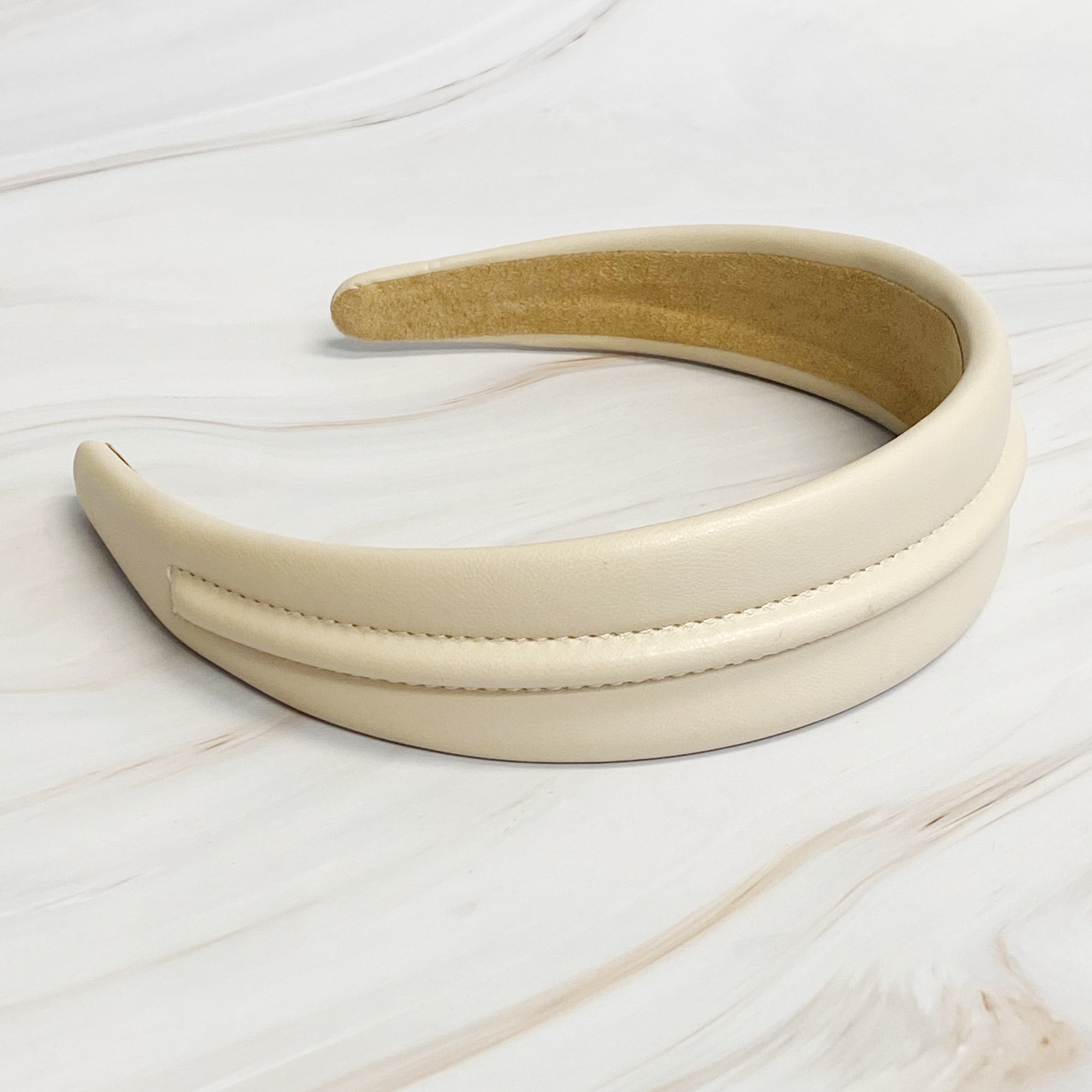 Classy Vegan Leather Headband-4