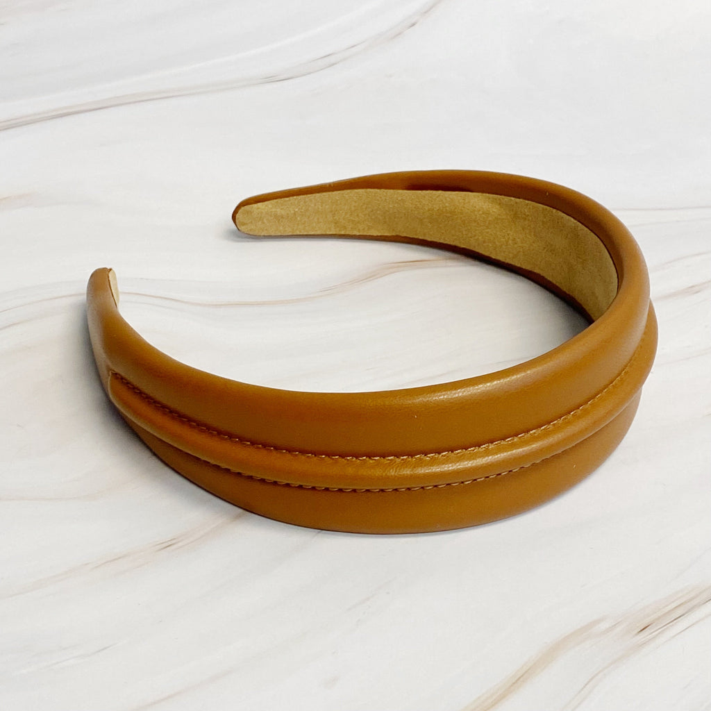 Classy Vegan Leather Headband-3
