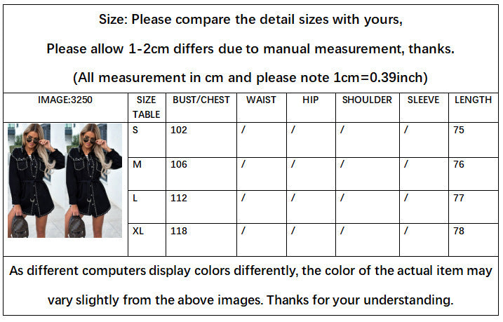 Retro Street Style Rivet Loose Denim Jacket Women